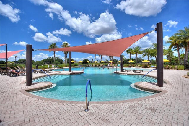 341 Navarra Ln, Davenport, FL 33837 - community pool featuring a patio