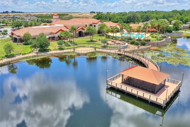 341 Navarra Ln, Davenport, FL 33837 - drone / aerial view featuring a water view
