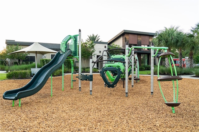 view of jungle gym