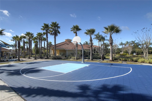 view of basketball court