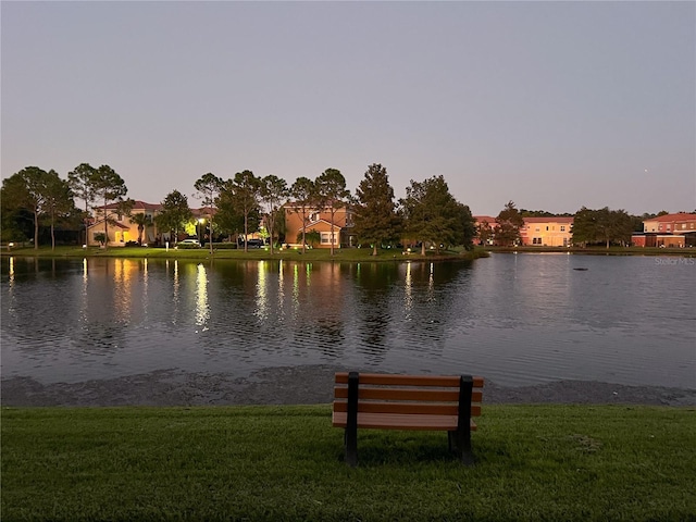 view of water feature