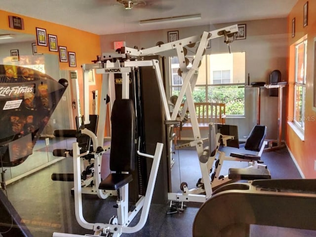 view of exercise room