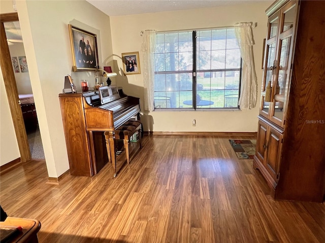 misc room featuring dark hardwood / wood-style floors