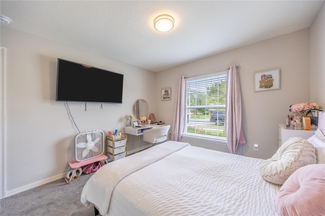 bedroom featuring carpet flooring