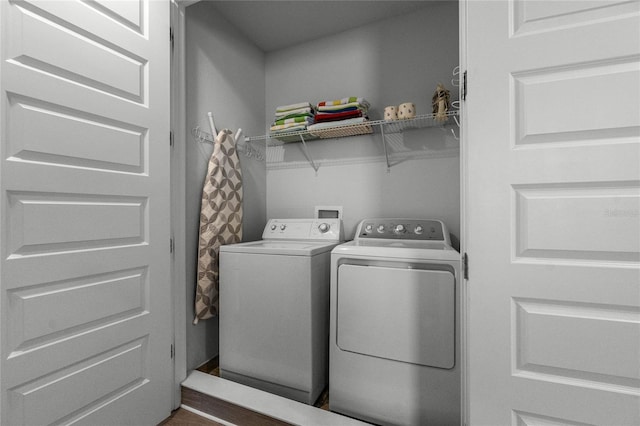 laundry area with washer and clothes dryer