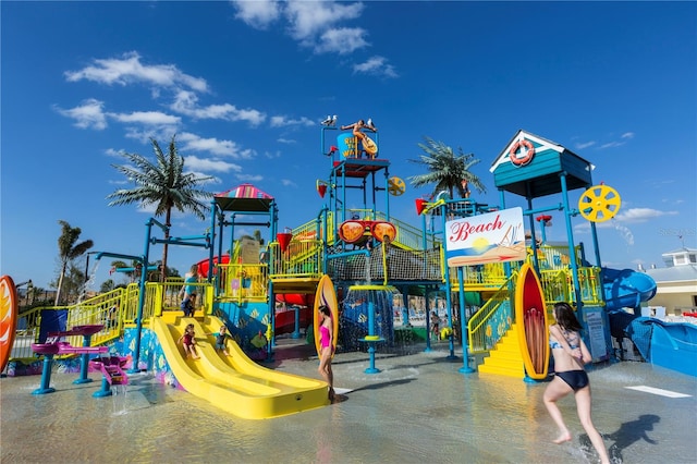 view of jungle gym