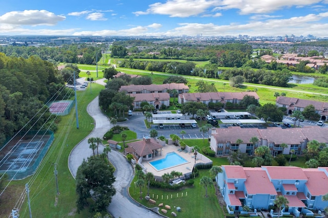 birds eye view of property