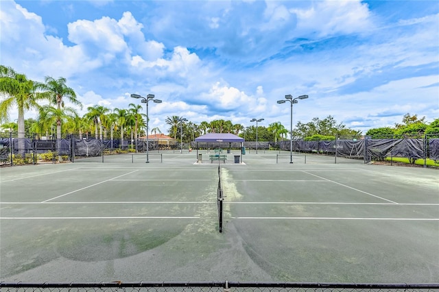 view of sport court