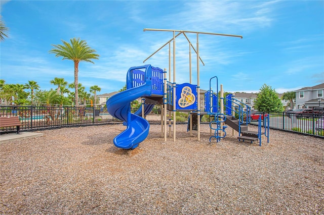 view of jungle gym