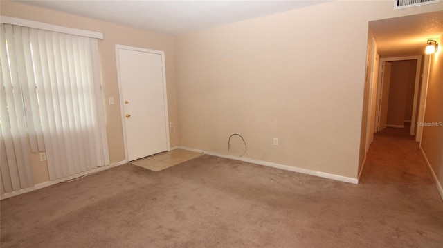 view of carpeted empty room