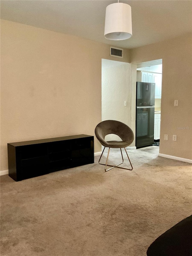 unfurnished room with carpet floors