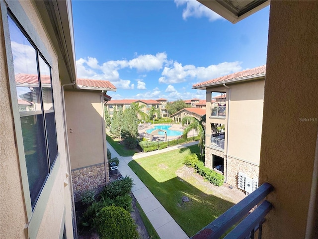 view of balcony