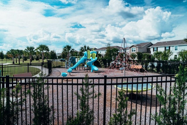 view of play area