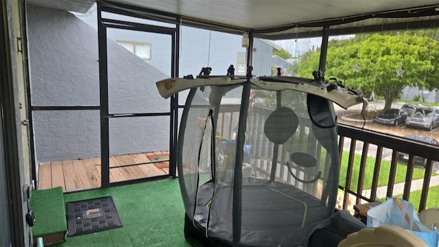 view of sunroom / solarium