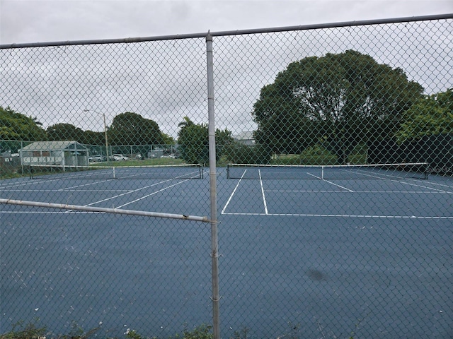 view of sport court