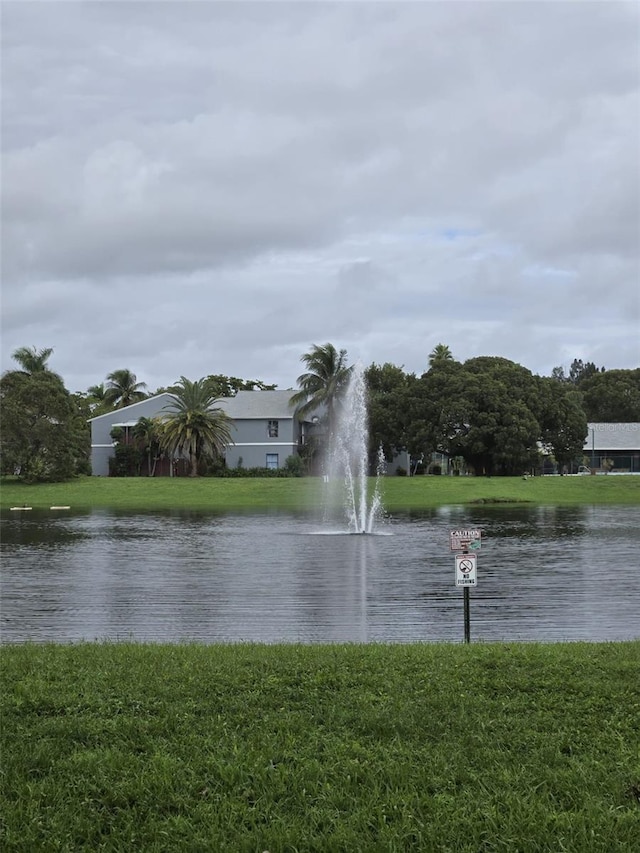 view of water feature