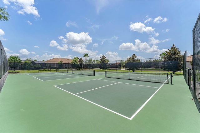 view of sport court