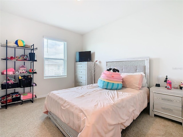 bedroom with carpet floors