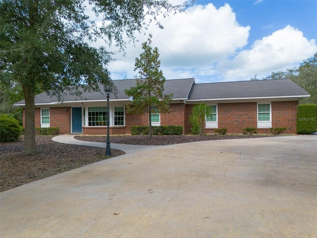 view of ranch-style home