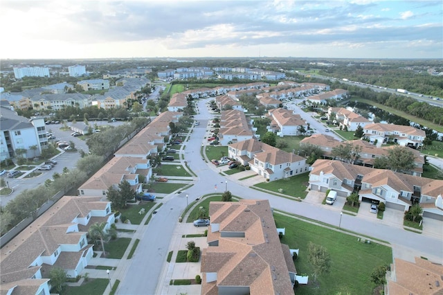 aerial view featuring a residential view