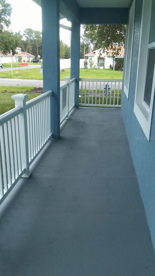 view of patio with covered porch