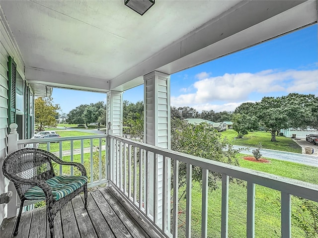 view of balcony