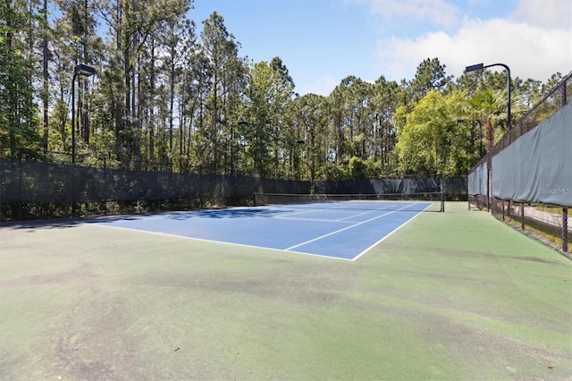 view of tennis court