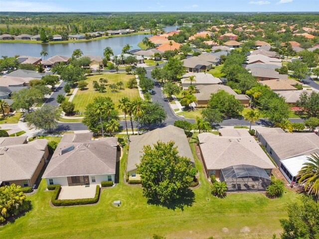 196 Ventana Dr, Kissimmee, FL 34759 - aerial perspective of suburban area with a nearby body of water