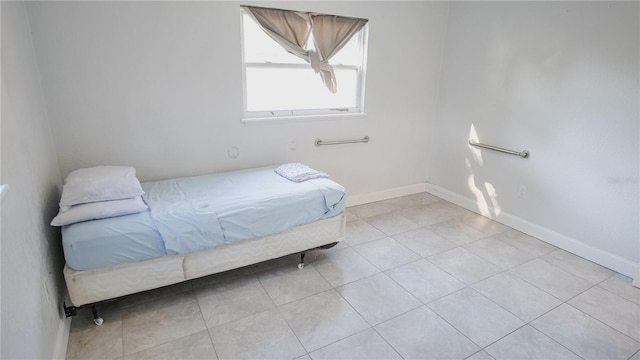 view of tiled bedroom