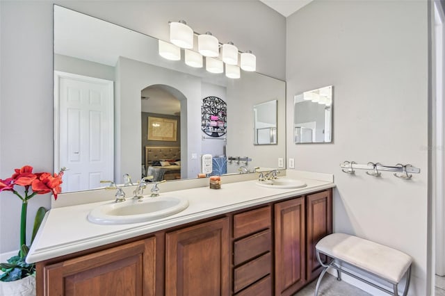 bathroom featuring vanity