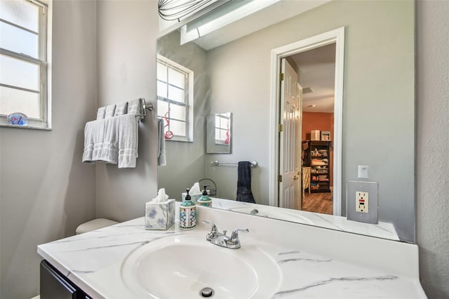 bathroom with vanity