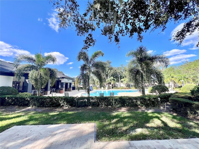 view of pool with a patio