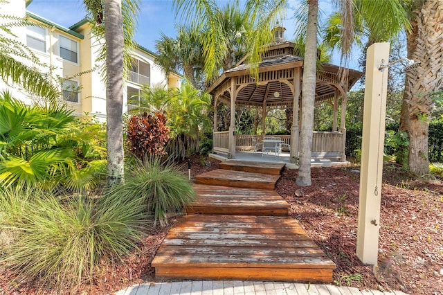 view of home's community featuring a gazebo