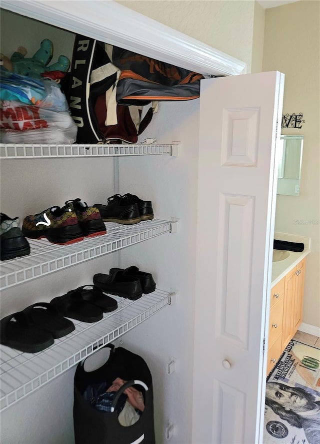 view of closet