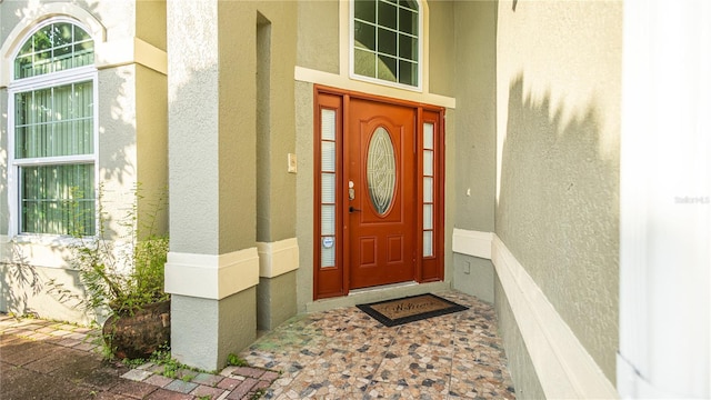 223 Lake Davenport Ests, Davenport, FL 33897 - property entrance featuring stucco siding