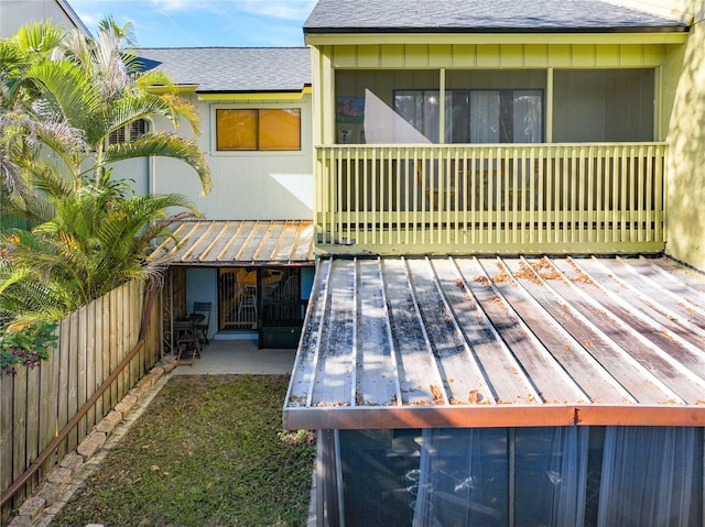 exterior space with a patio