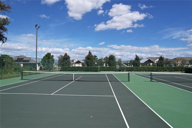 view of tennis court