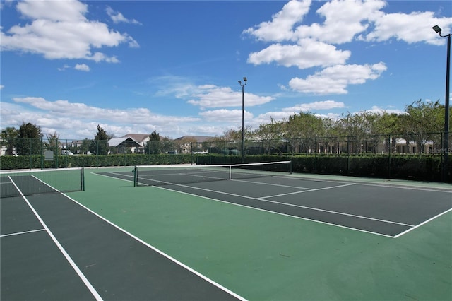 view of sport court