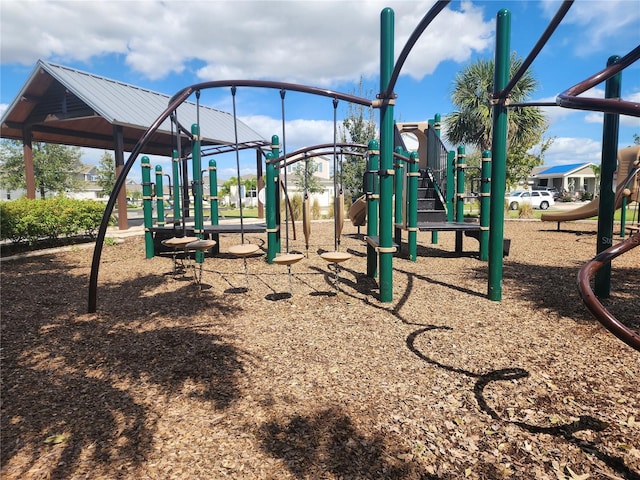 view of jungle gym