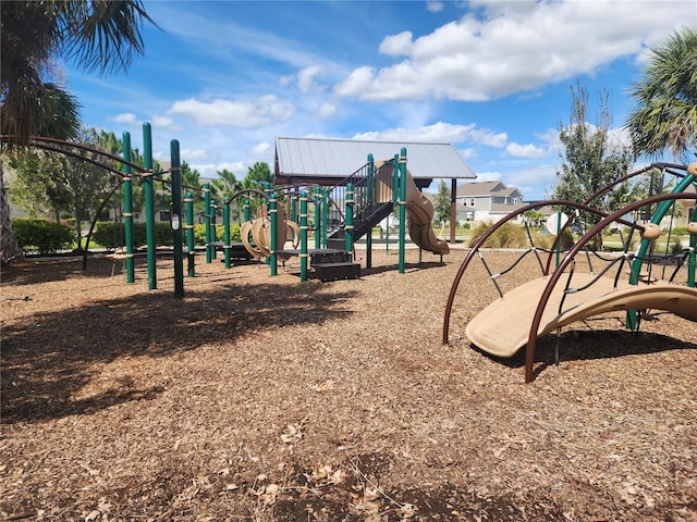 view of jungle gym