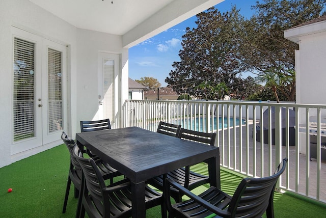 balcony featuring a patio