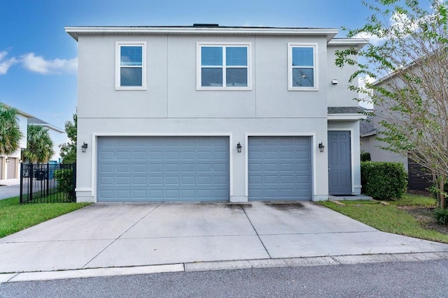 front facade featuring a garage