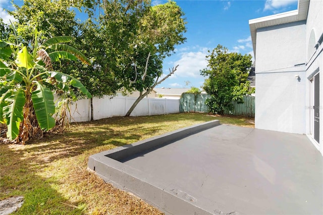 view of yard featuring a patio area