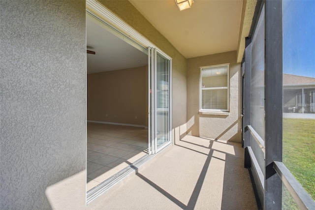 view of sunroom / solarium