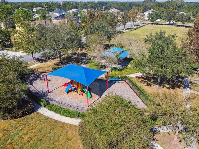 birds eye view of property