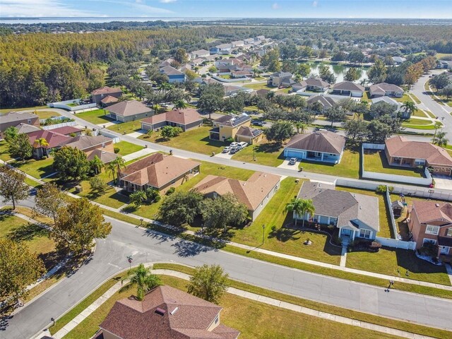 aerial view with a residential view