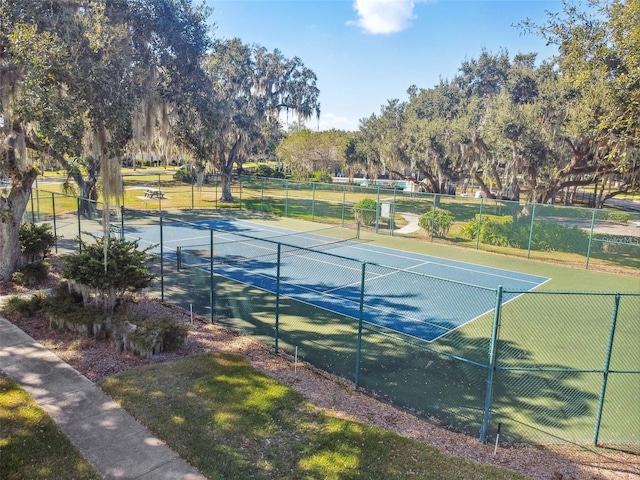 view of sport court