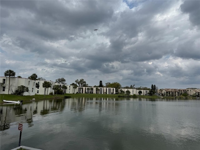 view of water feature featuring a residential view