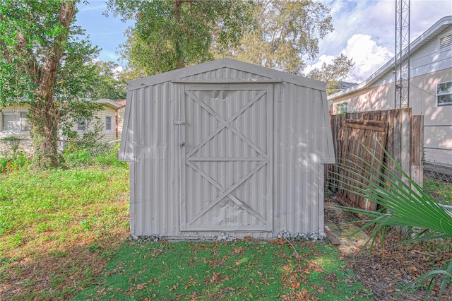 view of outbuilding