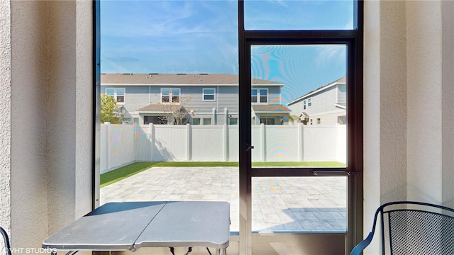 view of doorway to outside